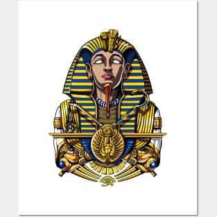 Egyptian Pharaoh Tutankhamun Posters and Art